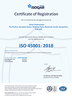 accreditation ISO certificates 15001 1 - Ascia Construction
